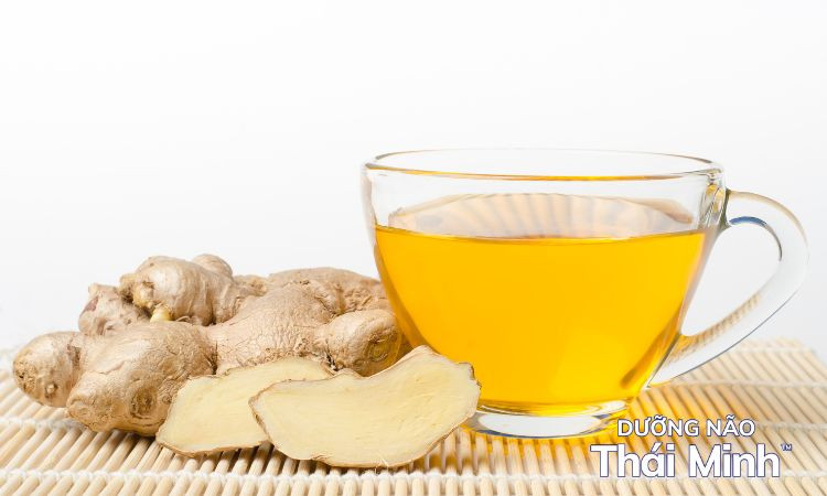 Uống trà gừng trị mất ngủ